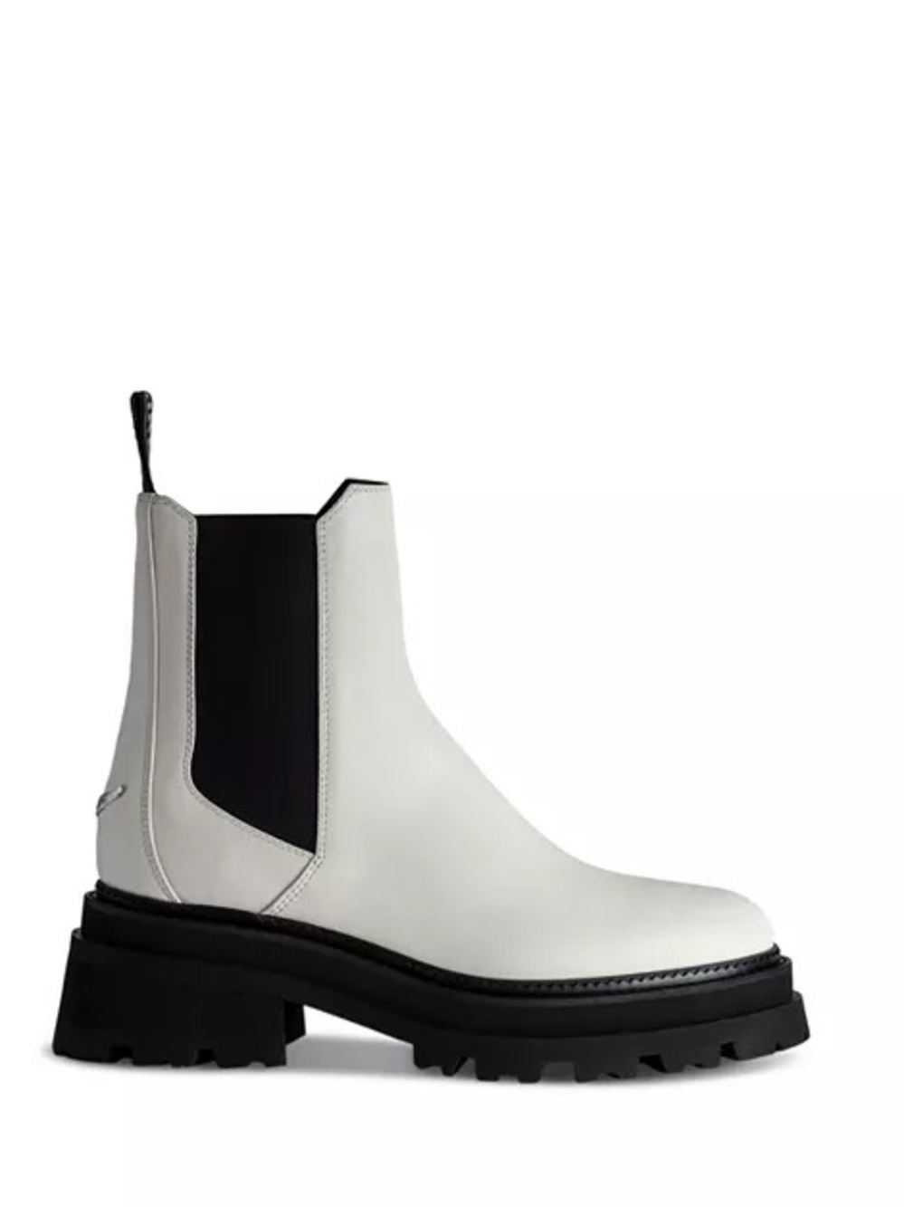 NEW Zadig & Voltaire Ride leather Chelsea boots White size 38